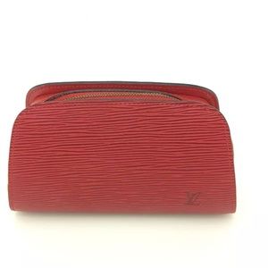 Louis Vuitton Epi cosmetics pouch